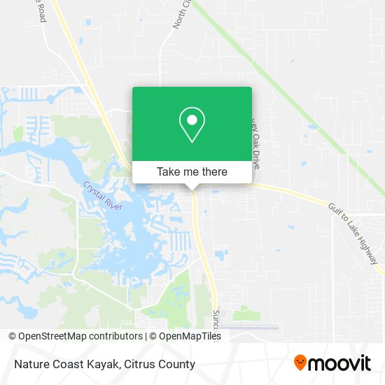 Nature Coast Kayak map