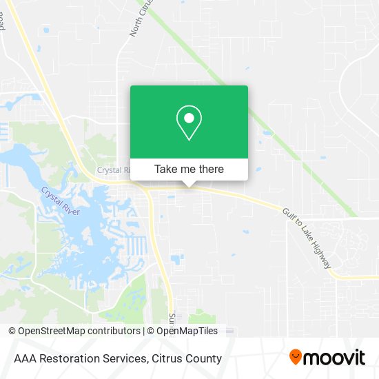 AAA Restoration Services map