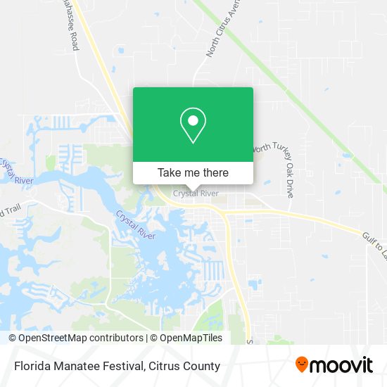 Florida Manatee Festival map