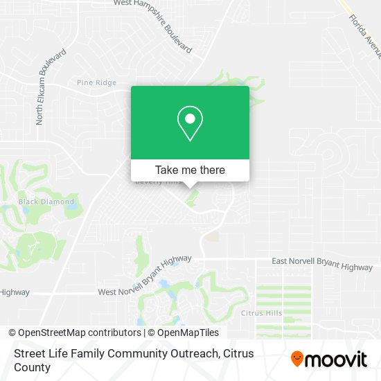 Street Life Family Community Outreach map