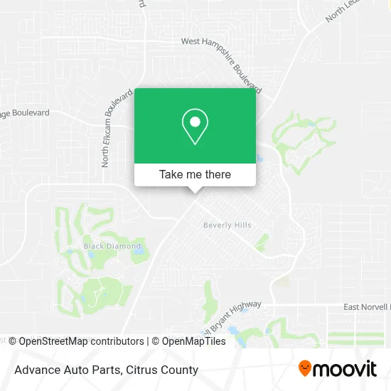 Advance Auto Parts map