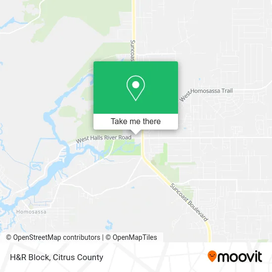 H&R Block map