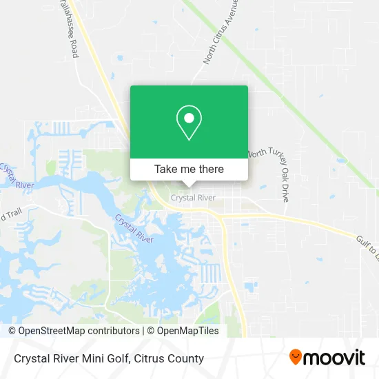 Crystal River Mini Golf map