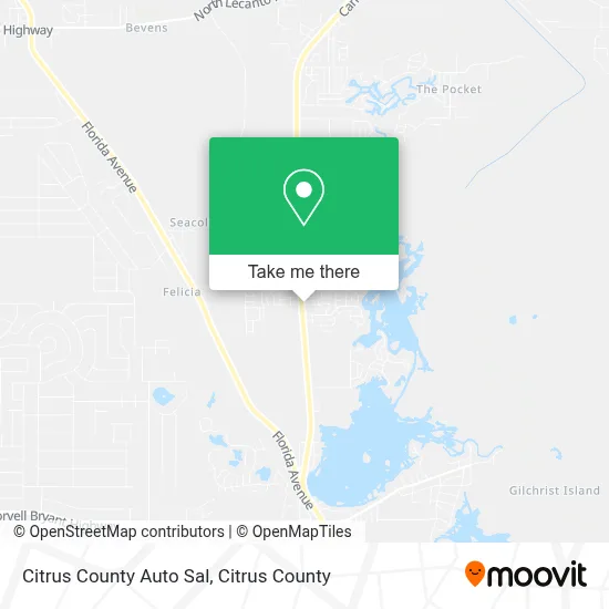 Citrus County Auto Sal map
