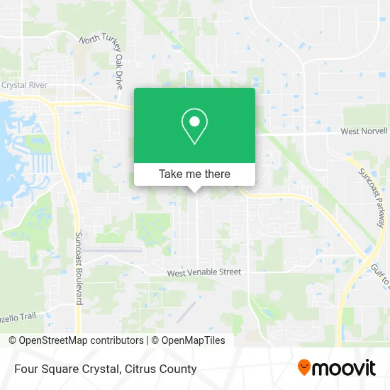 Four Square Crystal map