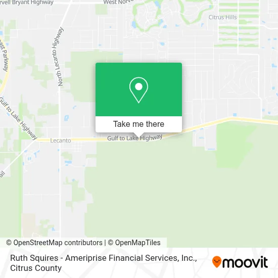 Ruth Squires - Ameriprise Financial Services, Inc. map