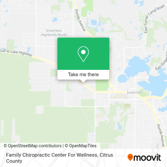 Family Chiropractic Center For Wellness map