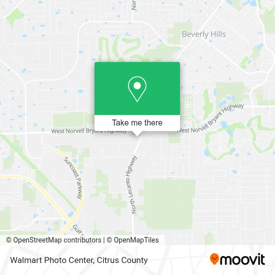 Walmart Photo Center map