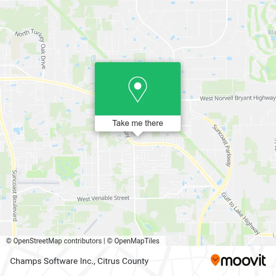 Champs Software Inc. map