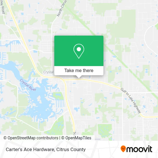 Carter's Ace Hardware map
