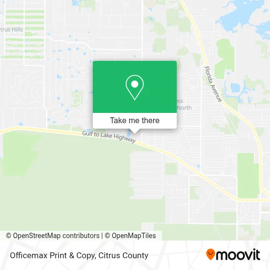 Officemax Print & Copy map