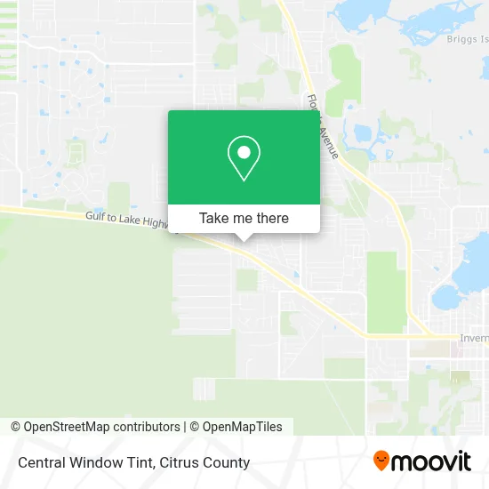 Central Window Tint map