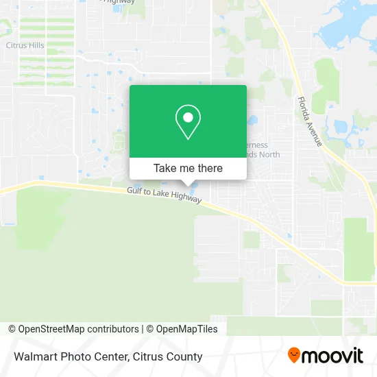 Walmart Photo Center map