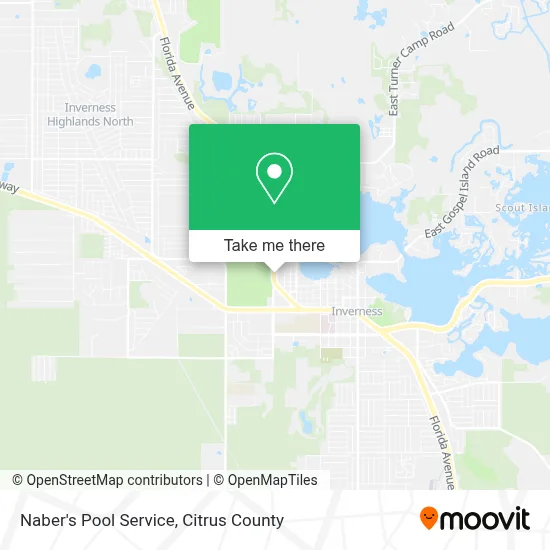 Naber's Pool Service map