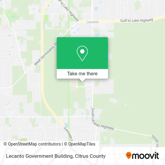 Lecanto Government Building map