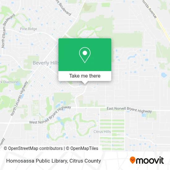 Homosassa Public Library map