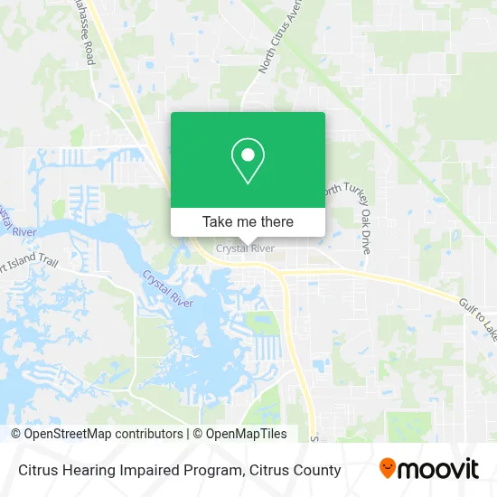 Citrus Hearing Impaired Program map