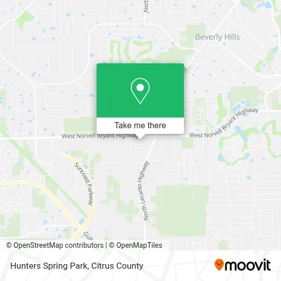 Hunters Spring Park map