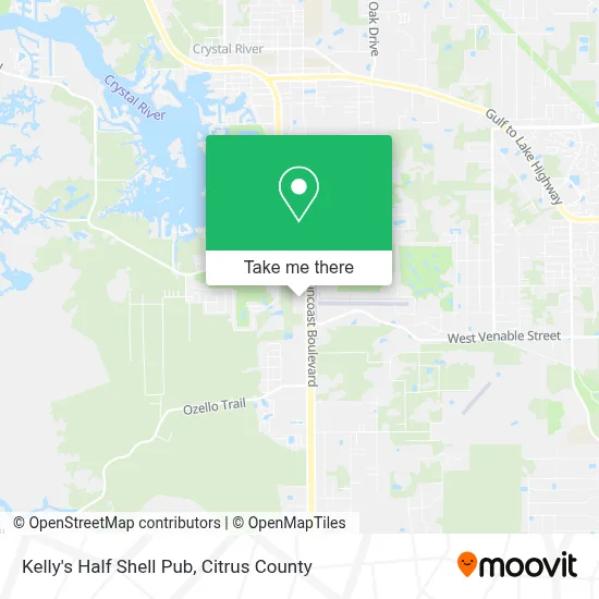 Kelly's Half Shell Pub map