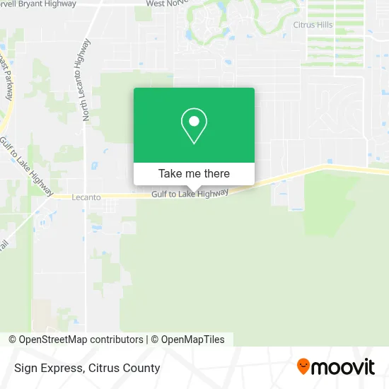 Sign Express map
