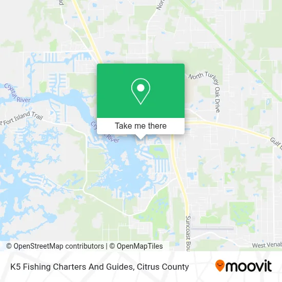 K5 Fishing Charters And Guides map