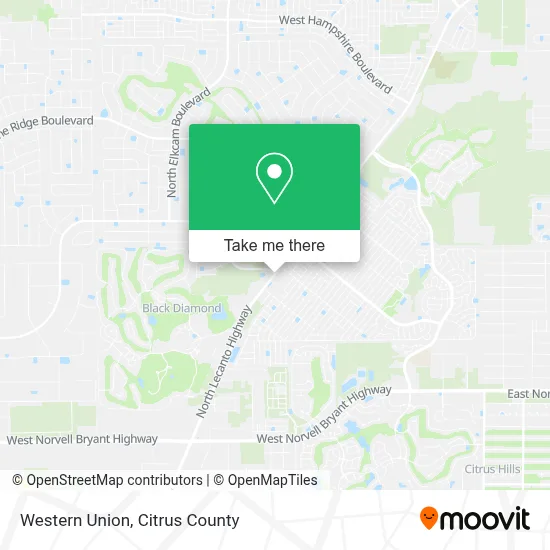 Western Union map