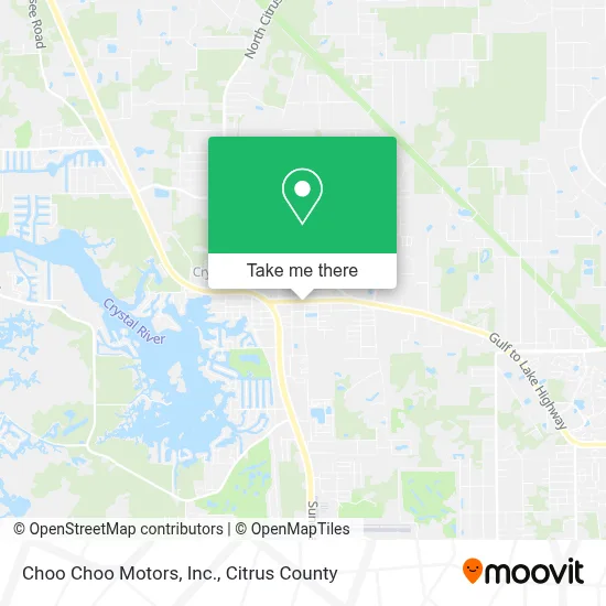 Choo Choo Motors, Inc. map