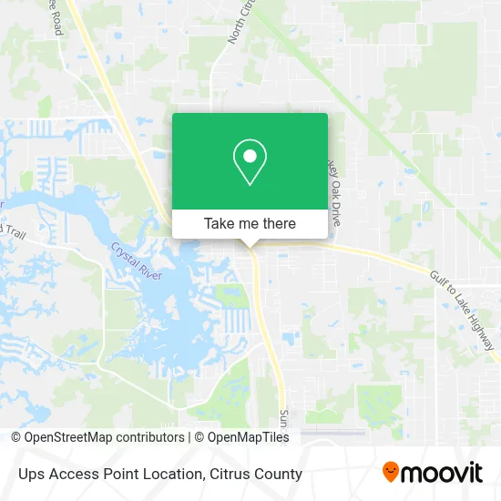 Ups Access Point Location map