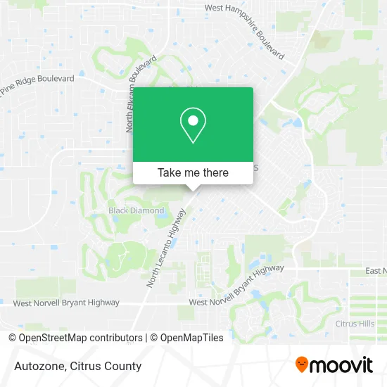 Autozone map