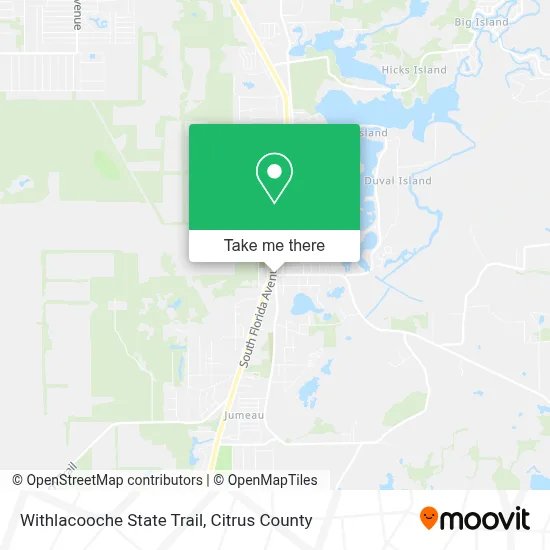 Withlacooche State Trail map