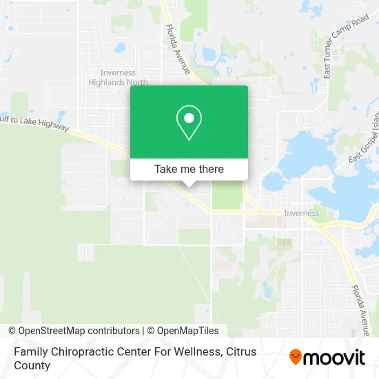 Family Chiropractic Center For Wellness map