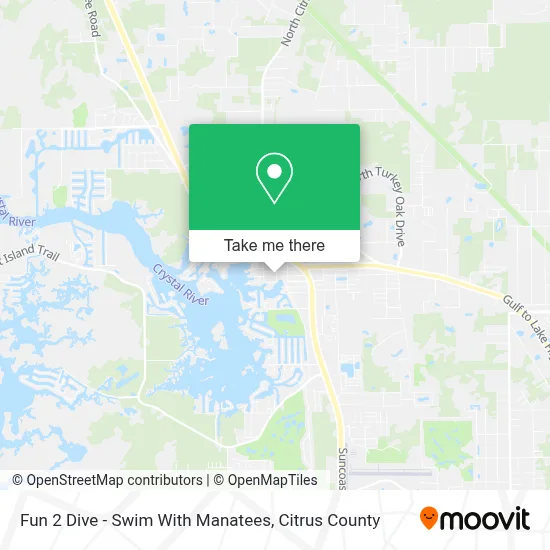 Fun 2 Dive - Swim With Manatees map