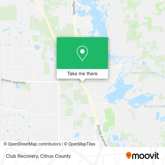 Club Recovery map