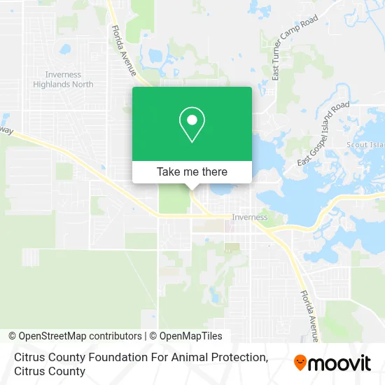 Citrus County Foundation For Animal Protection map