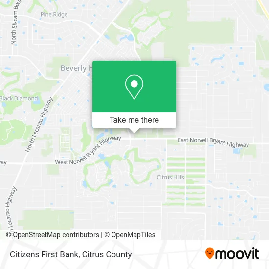 Citizens First Bank map