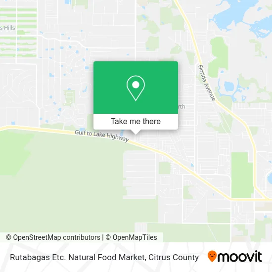 Rutabagas Etc. Natural Food Market map