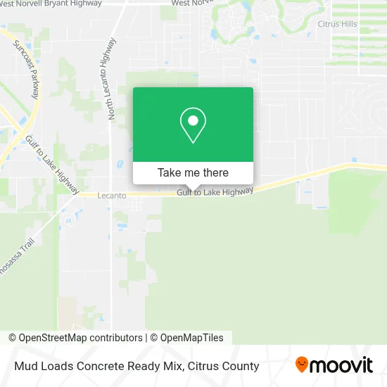 Mud Loads Concrete Ready Mix map