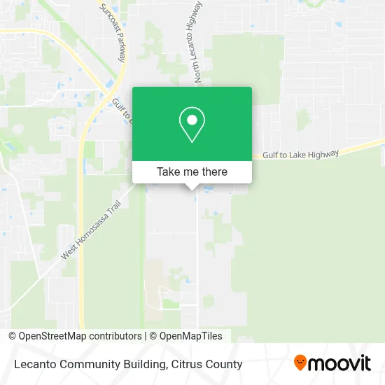 Lecanto Community Building map