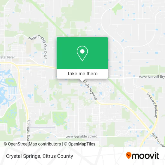 Crystal Springs map