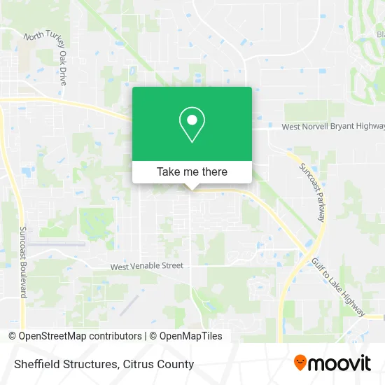 Sheffield Structures map