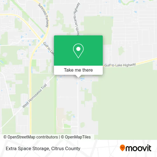 Extra Space Storage map