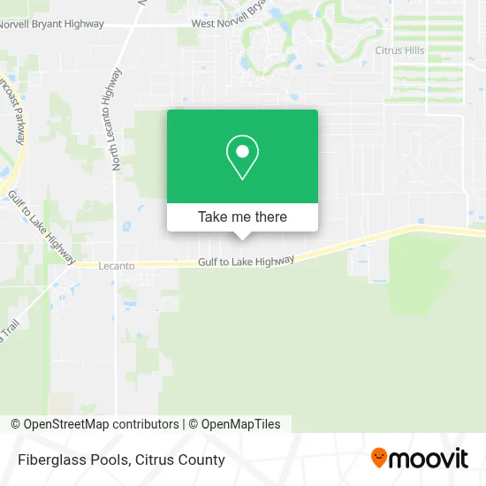 Fiberglass Pools map