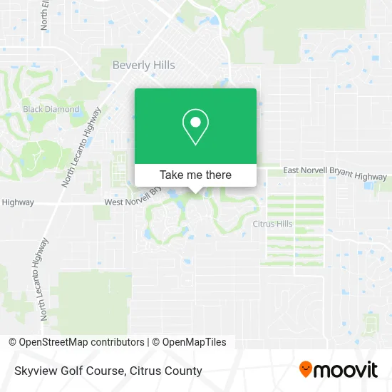 Skyview Golf Course map