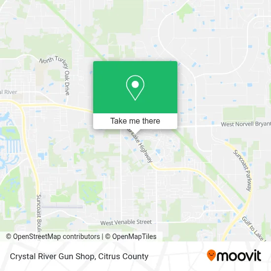 Crystal River Gun Shop map