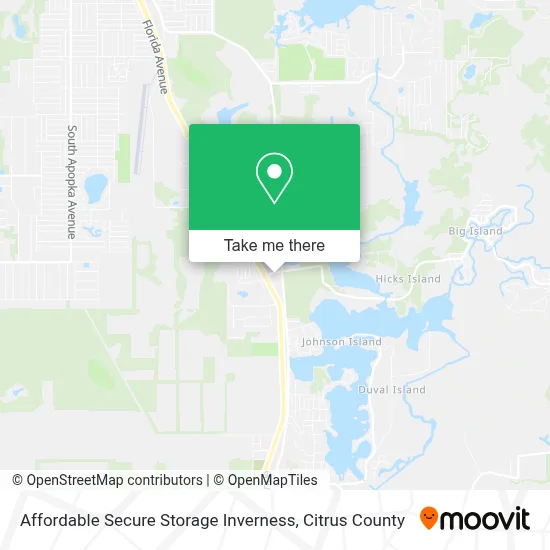 Affordable Secure Storage Inverness map