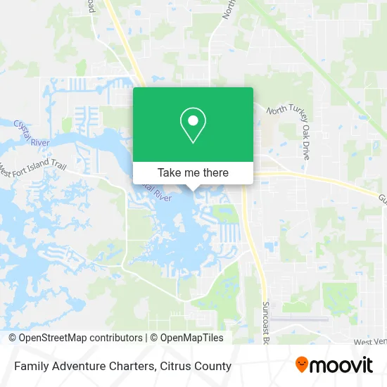 Family Adventure Charters map