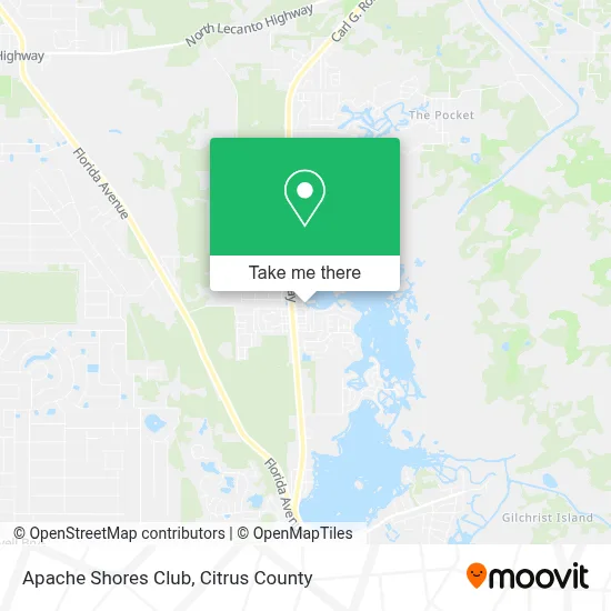 Apache Shores Club map