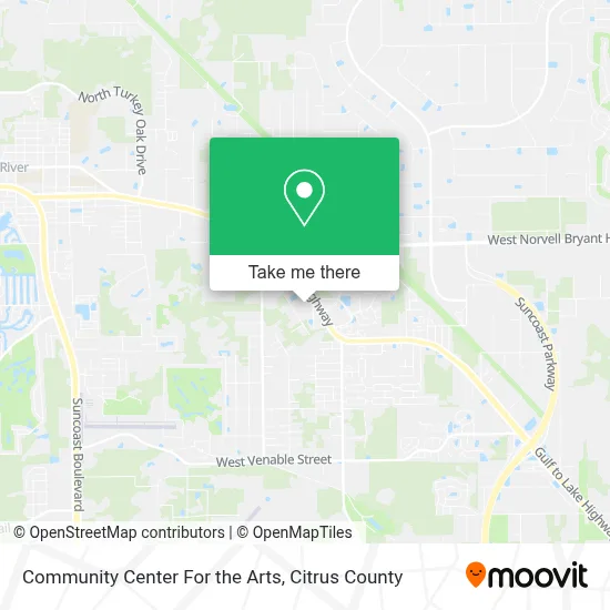 Community Center For the Arts map
