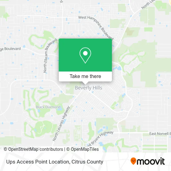 Ups Access Point Location map