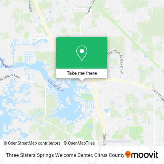 Three Sisters Springs Welcome Center map